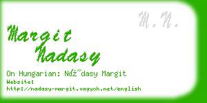 margit nadasy business card